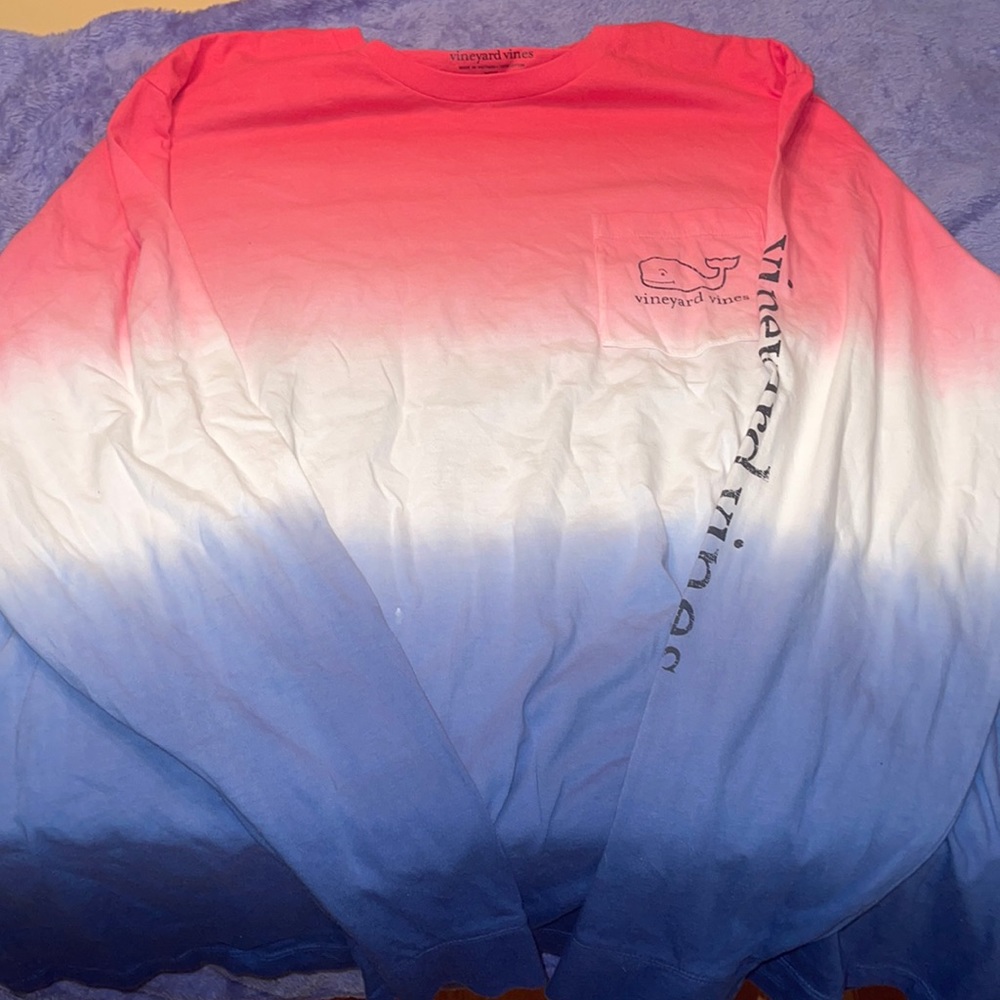 Vineyard Vines Red White & Blue long sleeve XXL
